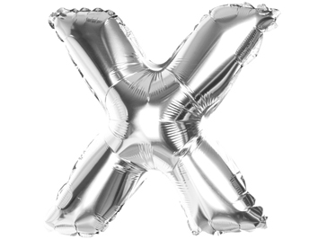 BALONY FOLIOWE Hel Ślub Urodziny 40CM SREBRO X