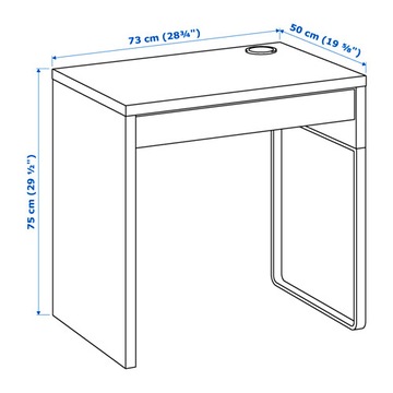 Письменный стол ИКЕА 73х50см МИКК цвета САМЫЙ ДЕШЕВЫЙ