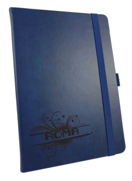 Блокнот GRAND A5 с ластиком красный