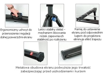 Проекционный экран 1:1 Avtek TRIPOD Pro 200 см