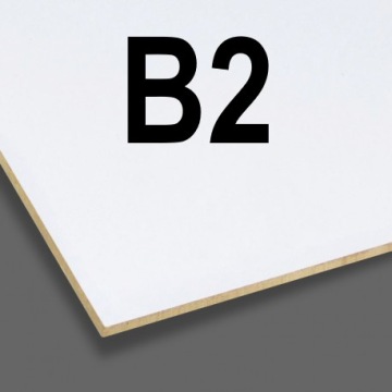 ПЛИТА ХДФ 3мм БЕЛАЯ 2 СТОРОНЫ. ФОРМАТ В2 700x500