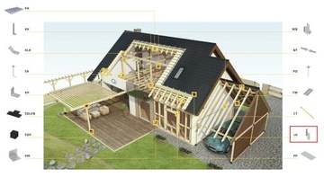 LK1 СОЕДИНИТЕЛЬ СТРОИЛ УГЛОВОЙ СОЕДИНИТЕЛЬ ПРОГОНА 170x32 ЛЕВЫЙ 10шт.