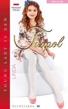 Детские колготки LINDA 50 ден темно-синие, размер 134/140