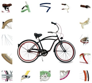 OSŁONA łańcucha ROWEROWA rower CRUISER miejski RÓŻOWA RÓŻ stal stalowa