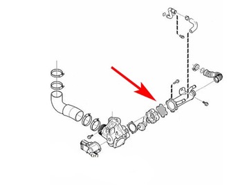 Заглушка 523N EGR VOLVO S60 V70 XC90 2.4 D5 185KM