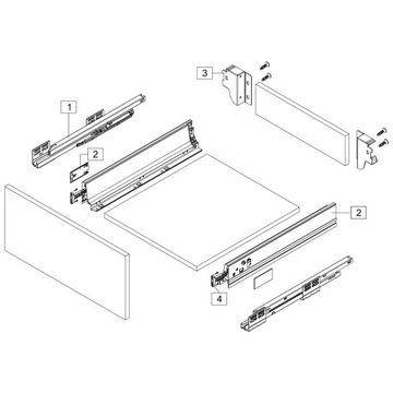 Szuflada Systembox TB10 L-300MM Niska Amix