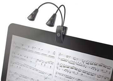 K&M 12244 2LED настольная лампа с 2 гибкими стойками