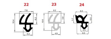 Уплотнители окон REHAU KR-10A, СЕРЫЕ