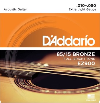 Struny do gitary akustycznej D'addario EZ900 10-50