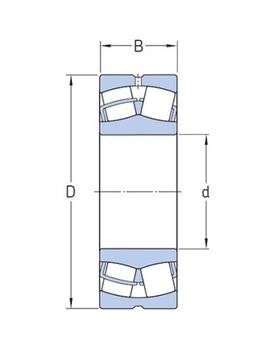 Сферический роликоподшипник 23222 MBW33C3 KG 110x200x69,8