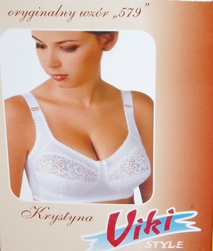 Viki 579 Krystyna мягкий белый бюстгальтер 90Е