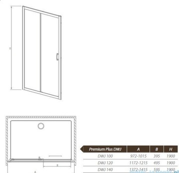 RADAWAY PREMIUM PLUS DWJ 120 встраиваемые двери