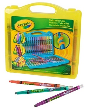 Набор цветных карандашей Crayola Twistables Чемодан TWISTABLES