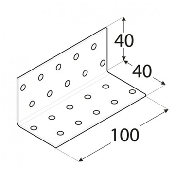 КМ14 РАЗЪЕМ МОНТАЖНЫЙ УГЛОВОЙ 40x40x100