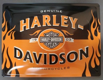 Вывеска HARLEY-DAVIDSON, подарочная банка, 30х40