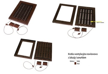 KRATKA WENTYLACYJNA ŻALUZJA NA SZNUREK 14 x 21 PL