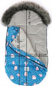 Водонепроницаемый спальник для коляски WINTER DE LUXE