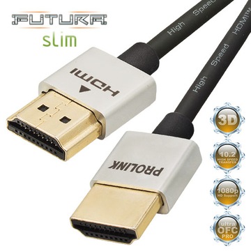 КАБЕЛЬ HDMI PROLINK 2.0/1.4 FUTURA SLIM 4K ARC, 1 м