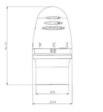 HERZ Głowica termostatyczna MINI D click - DANFOSS