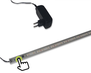 Lampa LED Listwa kuchenna 100cm Włącznik dotykowy