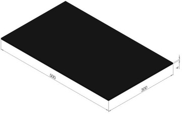 Płyta gumowa odbojna guma SBR 4x300x500 mm