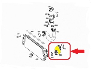MERCEDES SPRINTER W906 ШЛАНГ ТУРБО ИНТЕРКУЛЕРА