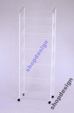 ТРУБНАЯ ПОЛКА НА КОЛЕСАХ 88 СМ БЕЛЫЕ ПОЛКИ КОРЗИНЫ FV