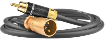 Kabel przewód KLOTZ 2x XLR męski - 2x RCA 8m