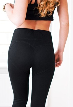 WYSZCZUPLAJĄCE LEGGINY GETRY PUSH UP NA SIŁOWNIE L