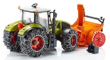 Игрушечный трактор BRUDER Axion 950 со снегоочистителем 03017