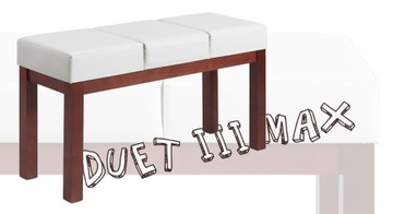 ТРИО деревянная скамейка, мягкое сиденье, прихожая