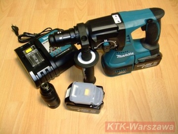 MAKITA DHR243 5,0 Ач, аккумулятор SDS, сумка с 2 головками