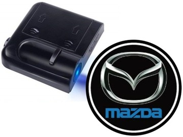 ŚWIATŁA LED POWITALNE LOGO MAZDA BEZPRZEWODOWE 3D