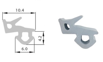 Уплотнитель оконный EPDM S-1126 A Veka