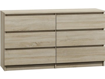 KOMODA SZAFKA DUŻA DO SALONU M-6 140 SONOMA TOP
