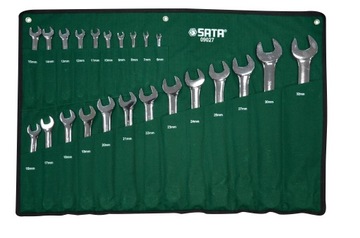 Zestaw 23 kluczy płasko - oczkowych w saszetce 6mm - 32mm SATA S09027