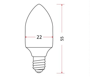 Настольная лампочка E12 10 Вт