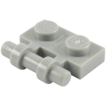 00282a LEGO 2540 płytka 1x2 - j.szary (old) 1szt