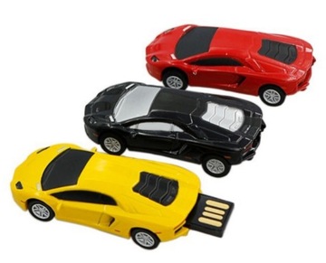 USB-ПЕРЕДНИК 64 ГБ LAMBO CAR ЖЕЛТЫЙ AUTO CAR