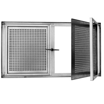 Okno piwniczne stalowe dwuskrzydłowe SD2 - 90x50cm