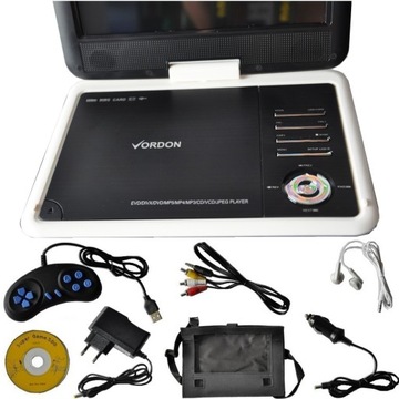 ПОРТАТИВНЫЙ DVD VORDON 10.2C USB SD ИГРЫ MP3 для АВТОМОБИЛЯ ДОМАШНЯЯ ШКОЛА NS-960