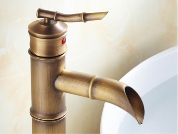 фото ориг. №10, Washbasin faucet retro high gold royal
