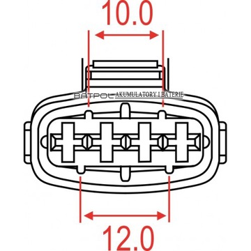 РАЗЪЕМ ИНЖЕКТОРА Z/4 BOSCH 4PIN 1928403112 JPT