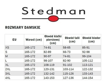 Женская красная хлопковая футболка SRE Stedman r.L