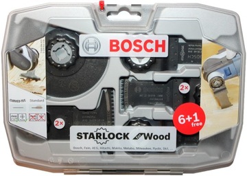 BOSCH zestaw 7+1 brzeszczotów STARLOCK drewno GOP