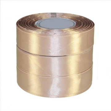 Wstążki satynowe 25 mm BEŻOWY 8129 32M ROL