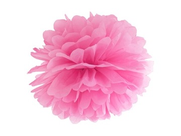 POMPON Pompony różowe ślub urodziny