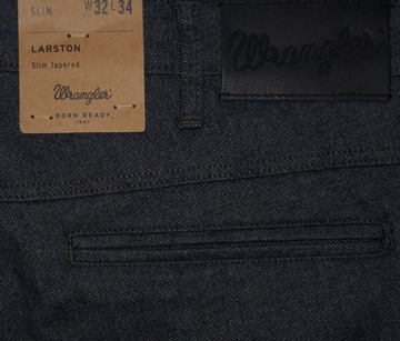 WRANGLER LARSTON угольно-черные трубки W29 L32