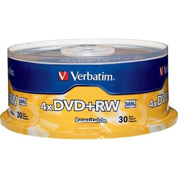 VERBATIM DVD+RW ДИСКИ 4,7ГБ ПЕРЕЗАПИСЫВАЕМЫЕ 10шт.