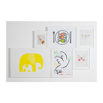 РИББА Рамка, белая, 30x40 см